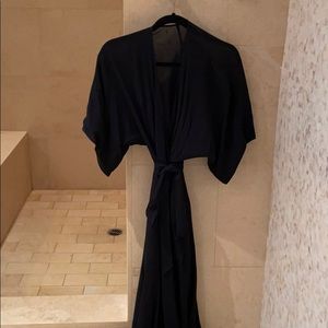 Reformation Black Wrap Dress